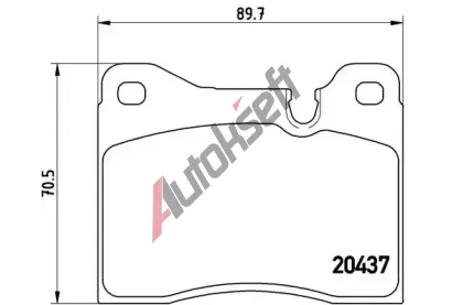 BREMBO Sada brzdovch destiek BRE P06002, P 06 002