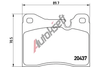 BREMBO Sada brzdovch destiek BRE P06003, P 06 003
