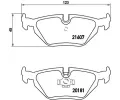 Sada brzdovch destiek BREMBO ‐ BRE P06013