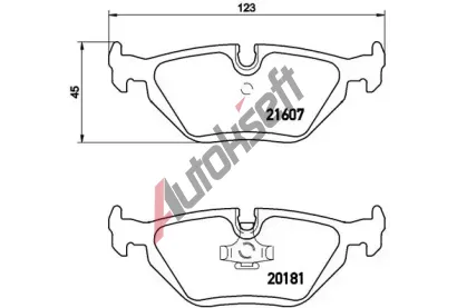 BREMBO Sada brzdovch destiek - kotouov brzda BRE P06013, P 06 013