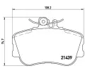 Sada brzdovch destiek BREMBO ‐ BRE P06017