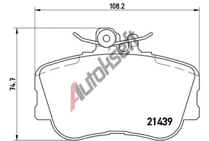 BREMBO Sada brzdovch destiek - kotouov brzda BRE P06017, P 06 017