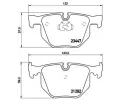 BREMBO Sada brzdovch destiek - kotouov brzda ‐ BRE P06029