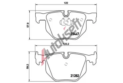 BREMBO Sada brzdovch destiek - kotouov brzda BRE P06029, P 06 029