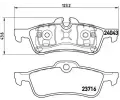 Sada brzdovch destiek BREMBO ‐ BRE P06032