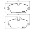 Sada brzdovch destiek BREMBO ‐ BRE P06034