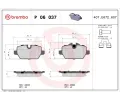 BREMBO Sada brzdovch destiek BREMBO XTRA LINE ‐ BRE P06037X