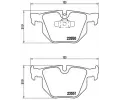 BREMBO Sada brzdovch destiek - kotouov brzda ‐ BRE P06039