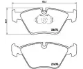 BREMBO Sada brzdovch destiek - kotouov brzda ‐ BRE P06042