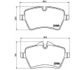 BREMBO Sada brzdovch destiek - kotouov brzda ‐ BRE P06051