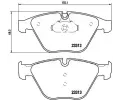 Sada brzdovch destiek BREMBO ‐ BRE P06054