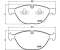 BREMBO Sada brzdovch destiek - kotouov brzda ‐ BRE P06058