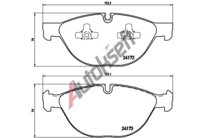 BREMBO Sada brzdovch destiek - kotouov brzda BRE P06058, P 06 058
