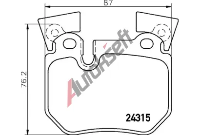 BREMBO Sada brzdovch destiek - kotouov brzda BRE P06059, P 06 059