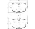 BREMBO Sada brzdovch destiek - kotouov brzda ‐ BRE P06061