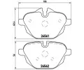 Sada brzdovch destiek BREMBO ‐ BRE P06064