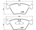 Sada brzdovch destiek BREMBO ‐ BRE P06065