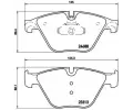 BREMBO Sada brzdovch destiek ‐ BRE P06074