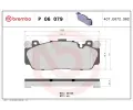 Sada brzdovch destiek BREMBO ‐ BRE P06079