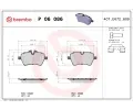 Sada brzdovch destiek BREMBO ‐ BRE P06086