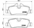 Sada brzdovch destiek BREMBO ‐ BRE P06090
