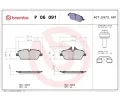 Sada brzdovch destiek BREMBO ‐ BRE P06091