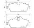 Sada brzdovch destiek BREMBO ‐ BRE P06091E