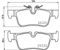 Sada brzdovch destiek BREMBO ‐ BRE P06094E