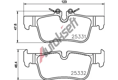 BREMBO Sada brzdovch destiek BEYOND LINE - EV BRE P06094E, P 06 094E