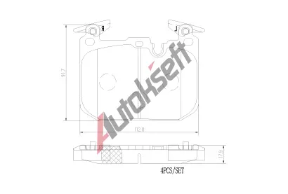 BREMBO Sada brzdov�ch desti�ek XTRA LINE - Ceramic BRE P06096NX, P06096NX