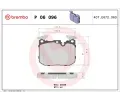 BREMBO Sada brzdovch destiek BREMBO XTRA LINE ‐ BRE P06096X