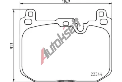 BREMBO Sada brzdovch destiek BRE P 06 097, BRE P06097
