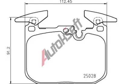 BREMBO Sada brzdovch destiek BRE P 06 098, BRE P06098