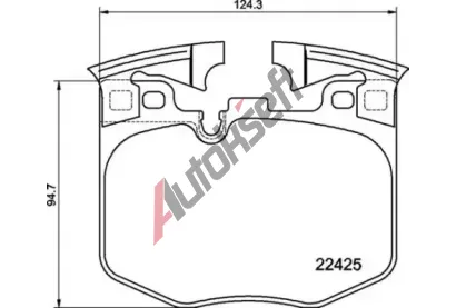 BREMBO Sada brzdovch destiek BRE P06099, P 06 099