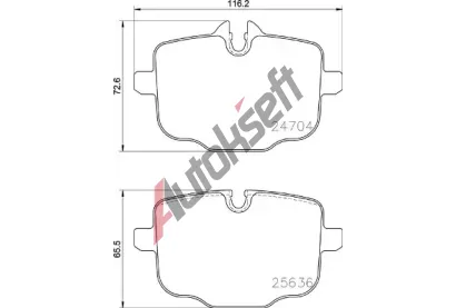 BREMBO Sada brzdovch destiek BRE P 06 101, BRE P06101