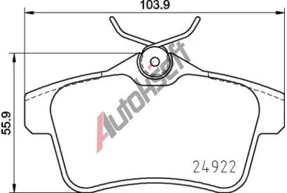 BREMBO Sada brzdovch destiek BRE P 06 102, BRE P06102