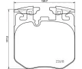 Sada brzdovch destiek BREMBO ‐ BRE P06106