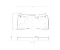 Sada brzdovch destiek BREMBO ‐ BRE P06111