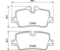 Sada brzdovch destiek BREMBO ‐ BRE P06113