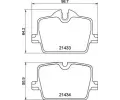 Sada brzdovch destiek BREMBO ‐ BRE P06114