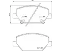 Sada brzdovch destiek BREMBO ‐ BRE P07007