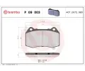 Sada brzdových destiček BREMBO ‐ BRE P09003  Sada brzdových destiček BREMBO ‐ BRE P09003