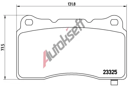 BREMBO Sada brzdovch destiek BEYOND LINE - EV BRE P09004E, P 09 004E