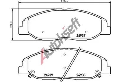 BREMBO Sada brzdových destiček BRE P09016, P 09 016  BREMBO Sada brzdových destiček BRE P09016, P 09 016