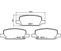 Sada brzdovch destiek BREMBO ‐ BRE P09027
