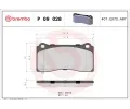 Sada brzdovch destiek BREMBO ‐ BRE P09028