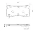 Sada brzdovch destiek BREMBO ‐ BRE P09028E