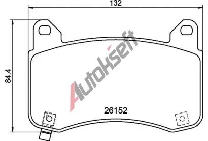 BREMBO Sada brzdovch destiek BRE P09029, P 09 029