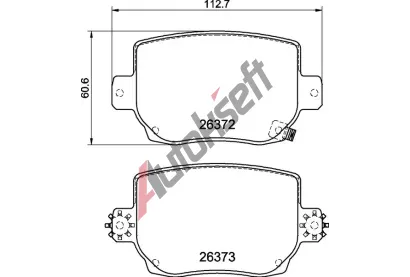 BREMBO Sada brzdovch destiek BRE P09030, P 09 030