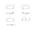 Sada brzdovch destiek BREMBO ‐ BRE P09032